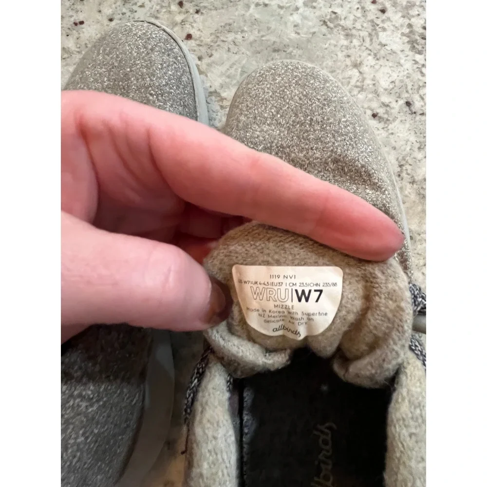 Allbirds Wool Runner Mizzle High Top Sneakers Beige‎ Oatmeal Women 7 WRU1W7